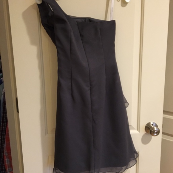 Adorable Gray Bridesmaid or Cocktail Dress - Picture 3 of 4